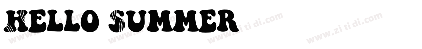 Hello Summer字体转换